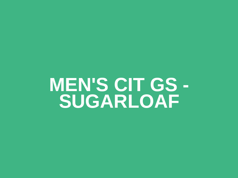 Men's CIT GS - Sugarloaf Logo