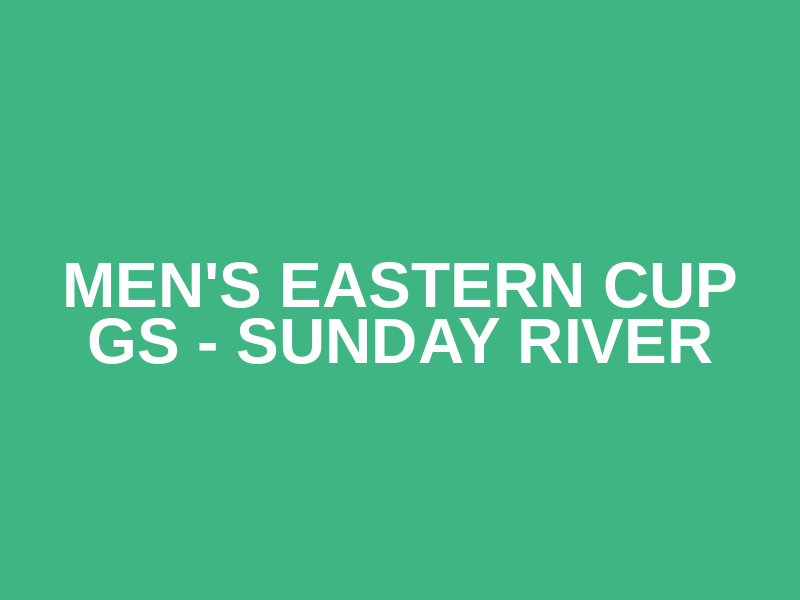 Men's Eastern Cup GS - Sunday River Logo