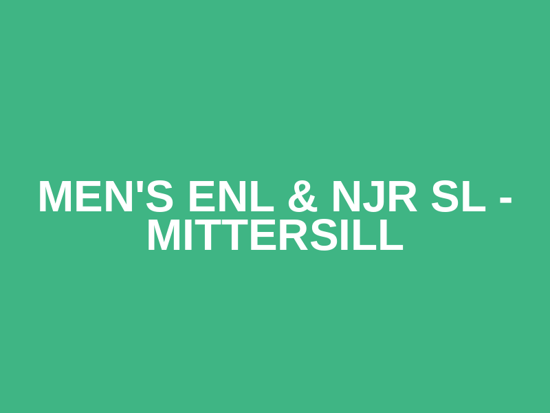 Men's ENL & NJR SL - Mittersill Logo