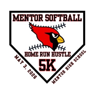 Mentor Softball Home Run Hustle Logo