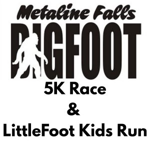 Metaline Falls Bigfoot 5K Race & LittleFoot Kids Run Logo