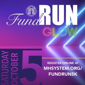 MHS Fund Run Glow 1 Mile & 5K Logo