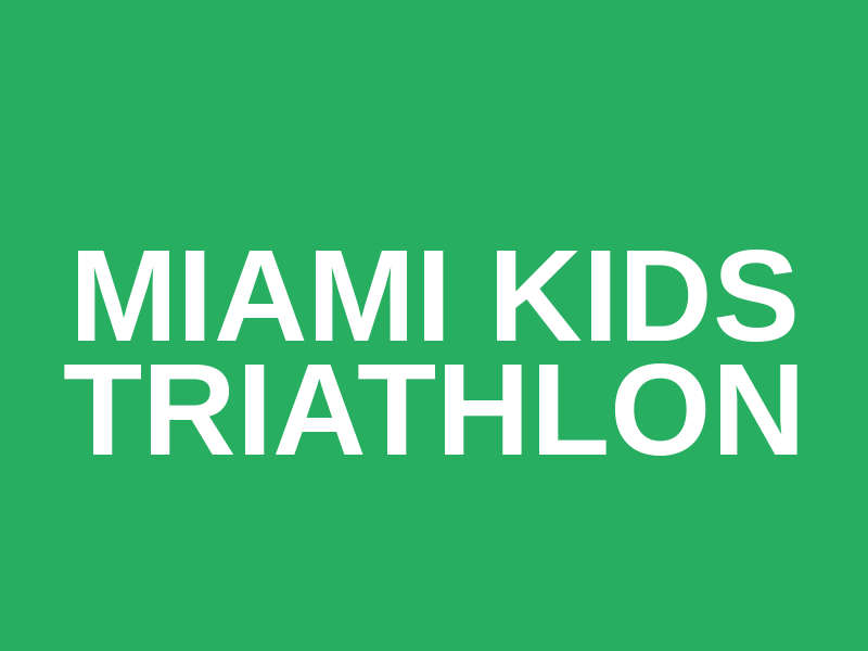 Miami Kids Triathlon Logo