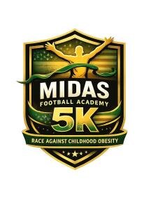 Midas FA 5K Race Against Childhood Obesity Logo