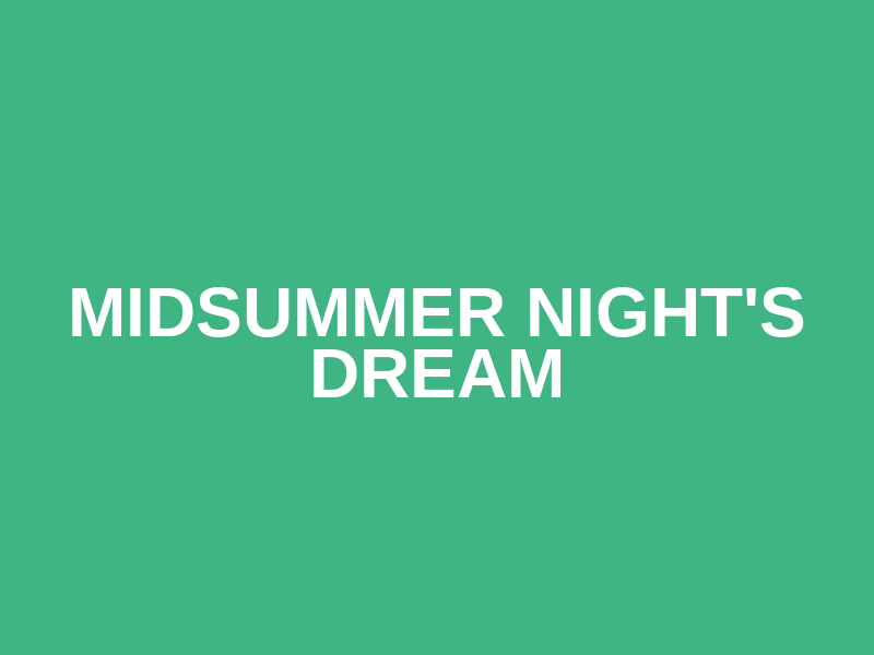 Midsummer Night's Dream Logo