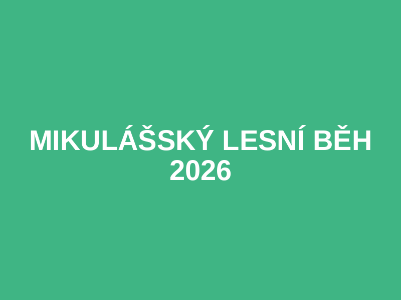 MIKULÁŠSKÝ LESNÍ BĚH 2026 Logo