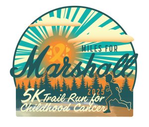 Miles for Marshall 5K Trail Run for Childhood Cancer Logo