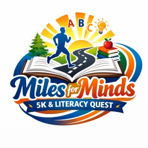 Miles for Minds: 5k and 1 Mile Literacy Quest Logo