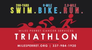 Miles Perret Cancer Services Triathlon Logo