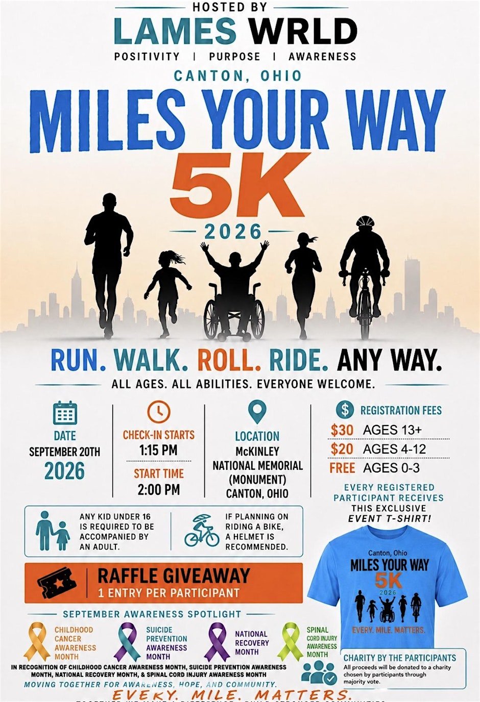 Miles Your Way 5k Logo