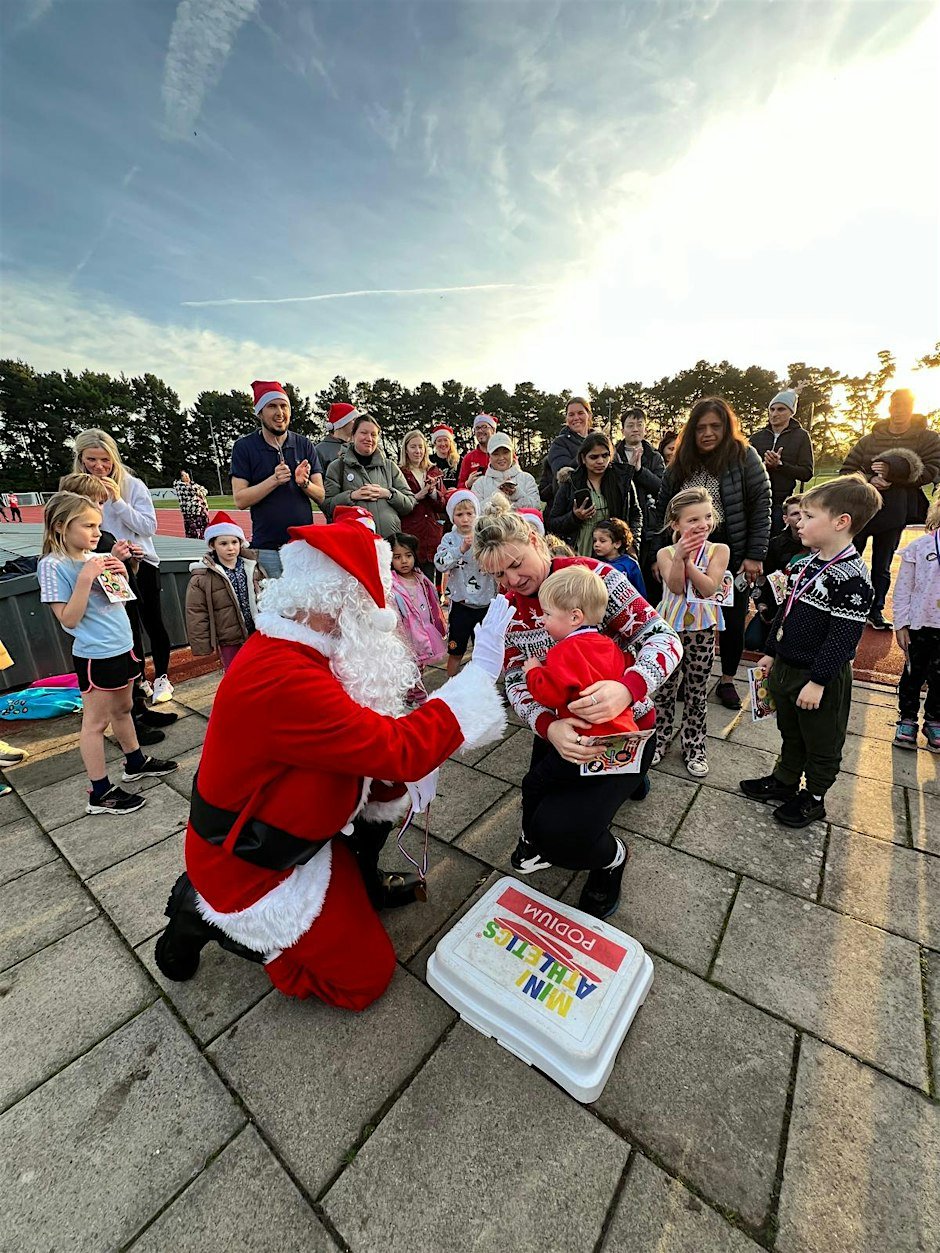 Mini Athletics Fun Run With Santa Logo