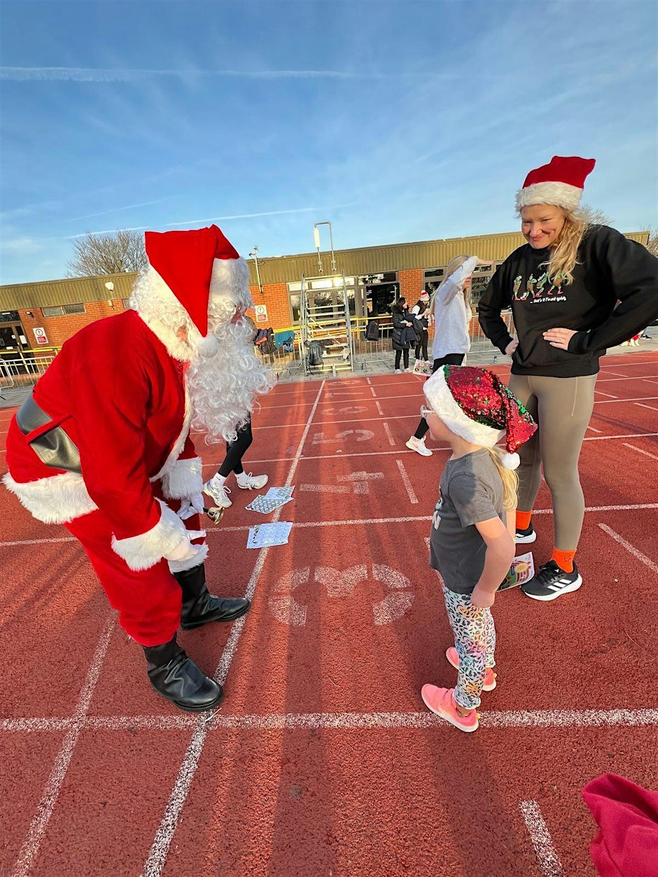 Mini Athletics Fun Run with Santa! Logo