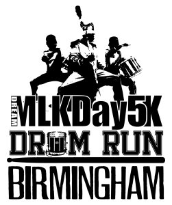 MLK Day 5K/10K Drum Run - Birmingham Logo