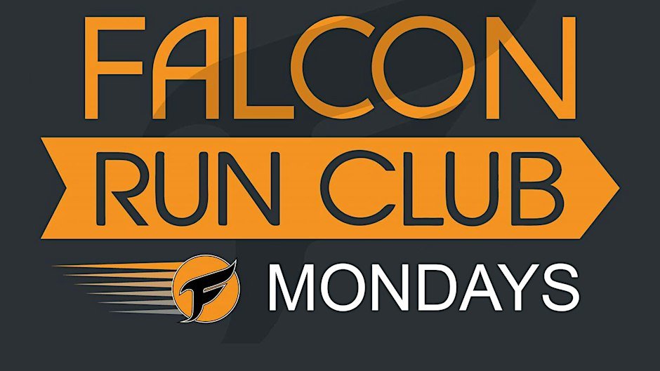 Monday Falcon Run Club Meet-Up Logo