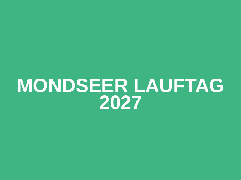 Mondseer Lauftag 2027 Logo