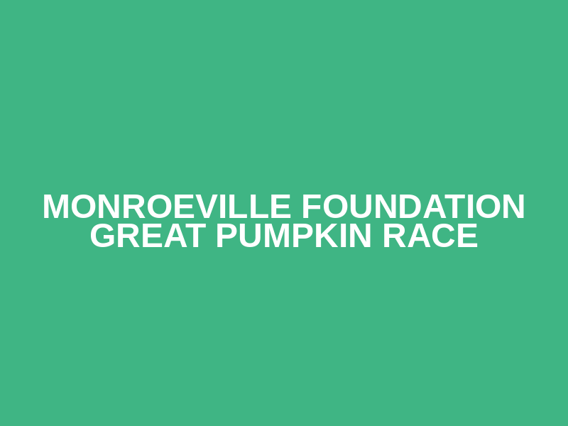 Monroeville Foundation Great Pumpkin Race Logo