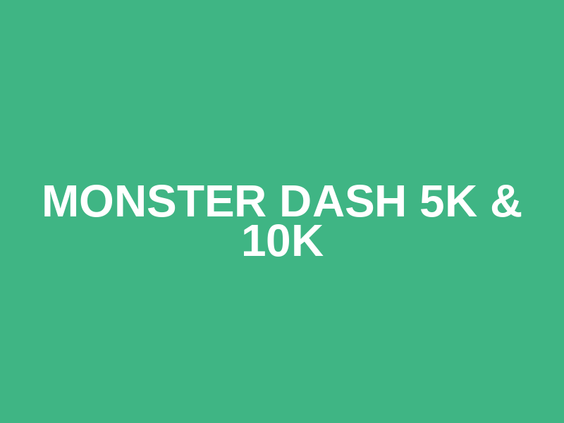 Monster Dash 5k & 10k Logo