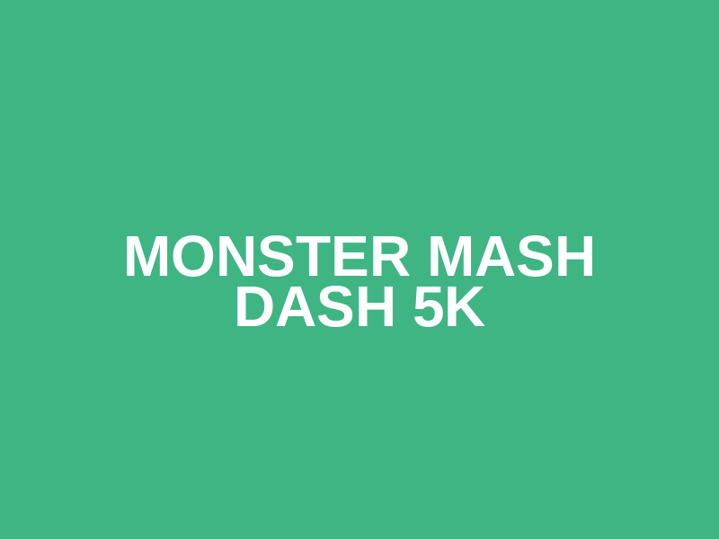 Monster Mash Dash 5k Logo
