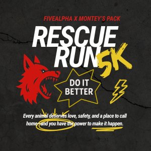 Montey's Pack: 2026 Rescue Run 5K Logo