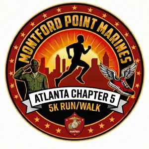 MONTFORD POINT MARINES 5K RACE Logo