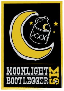 Moonlight Bootlegger 5k - Northville, MI Logo