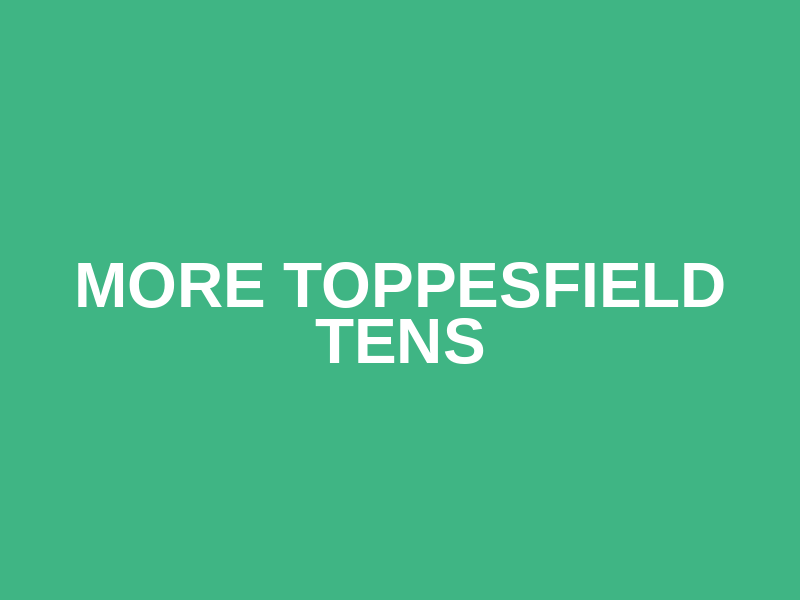 More Toppesfield Tens Logo