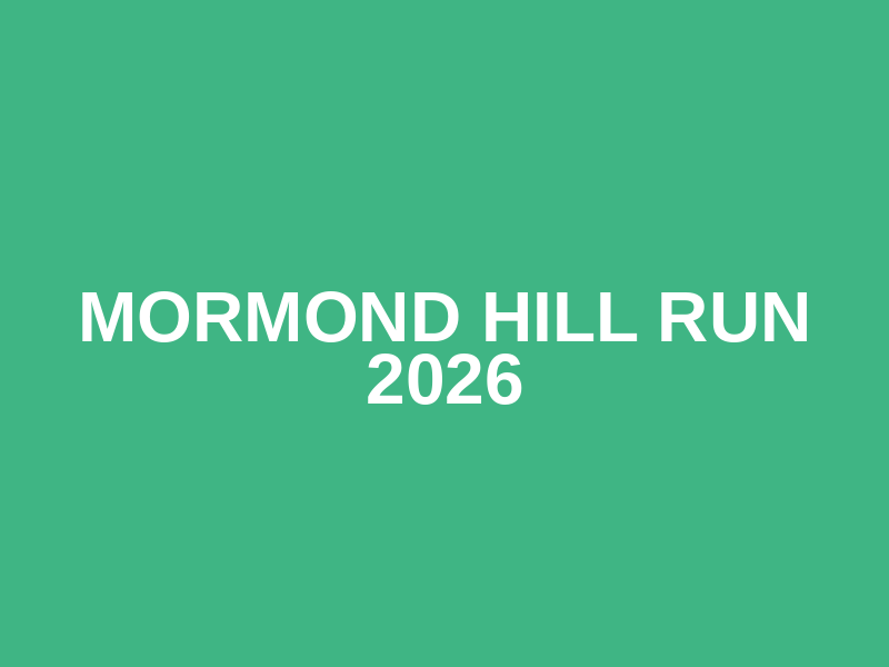 Mormond Hill Run 2026 Logo