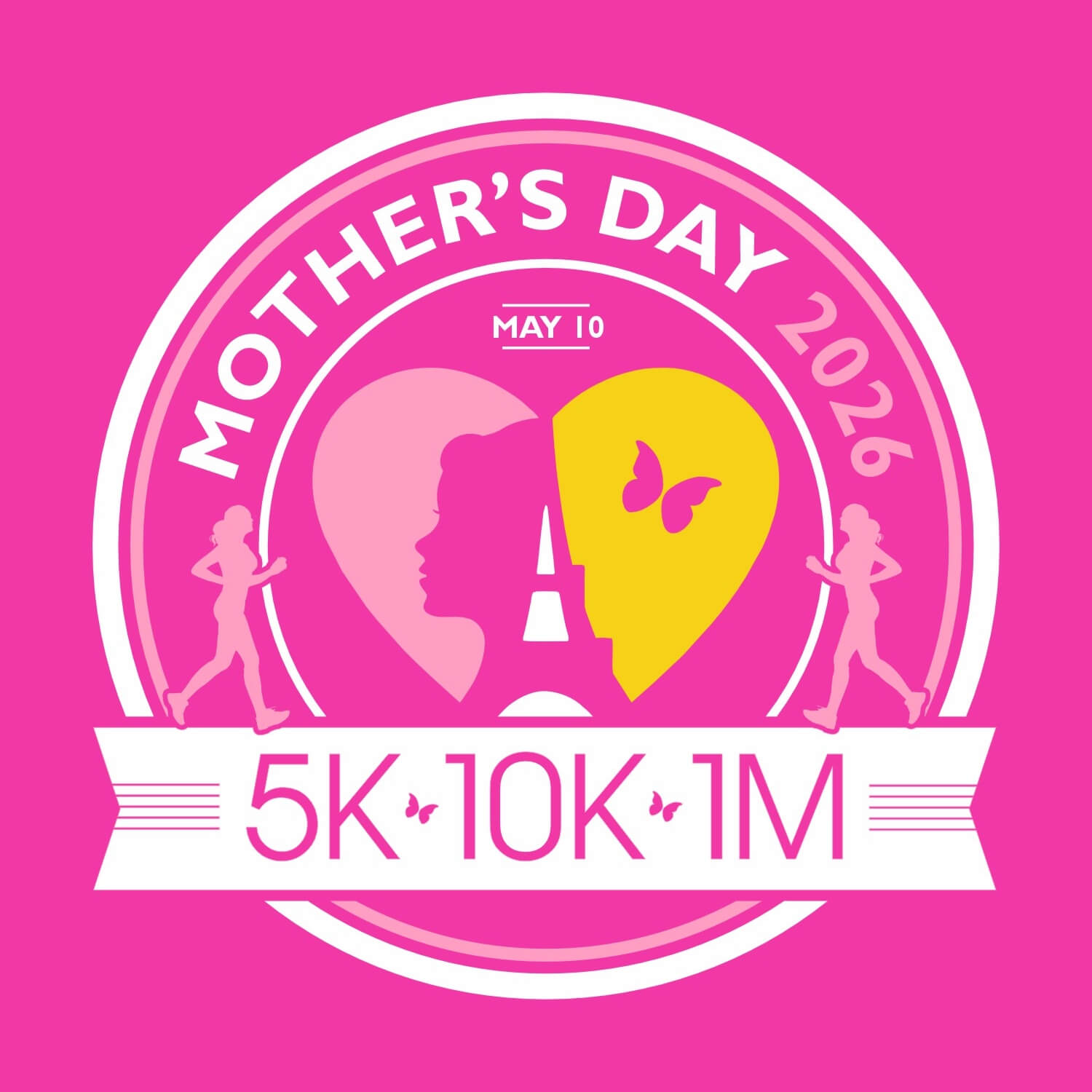 Mother’s Day 5k, 10k, & 1M Logo