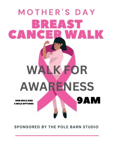 Mothers Day Breast Cancer Awareness walk - Bridges of Stillwater Loop trail. Mothers Day MORNING at 9am.