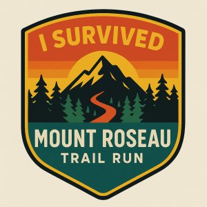 Mount Roseau Trail Run! Logo