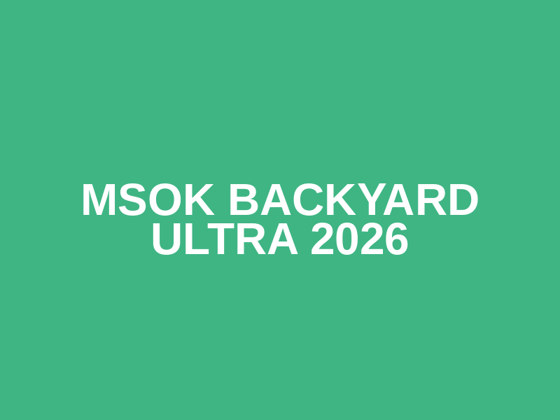 MSOK Backyard Ultra 2026