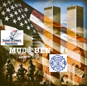Mudhen Brewing Company and the FMBA Local 50 Present the Wildwood 9/11 Memorial Stair Climb Logo