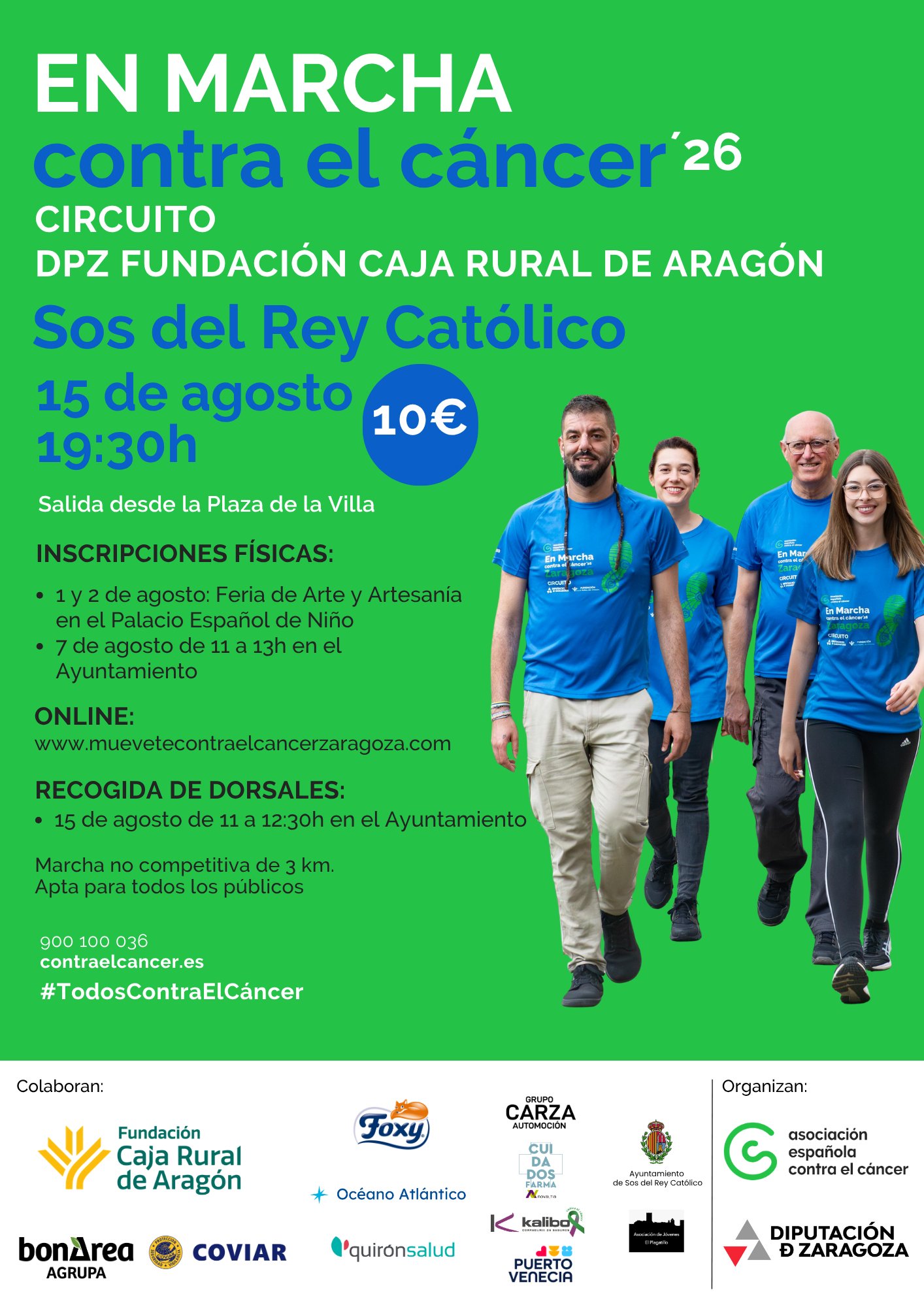 MUÉVETE CONTRA EL CÁNCER SOS DEL REY CATOLICO 2026