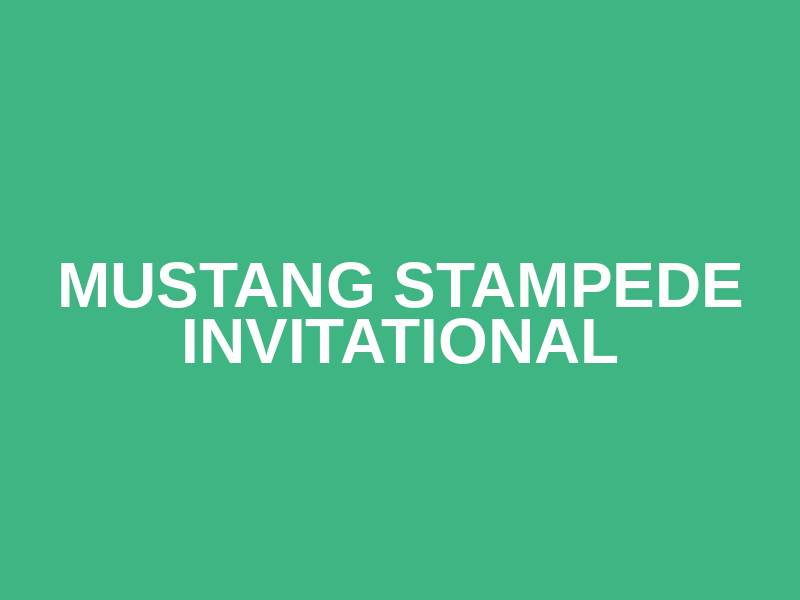 Mustang Stampede Invitational Logo