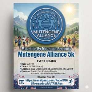 Mutengene Alliance 5K Run Logo