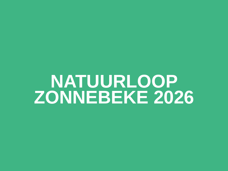 Natuurloop Zonnebeke 2026