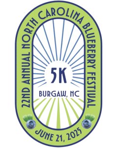 NC Blueberry Festival 5K Logo