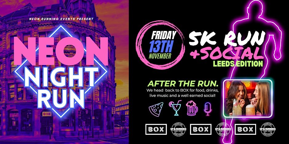 NEON NIGHT RUN, LEEDS – LAUNCH EVENT! Logo