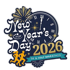 New Years Day 5K & Half Marathon Logo