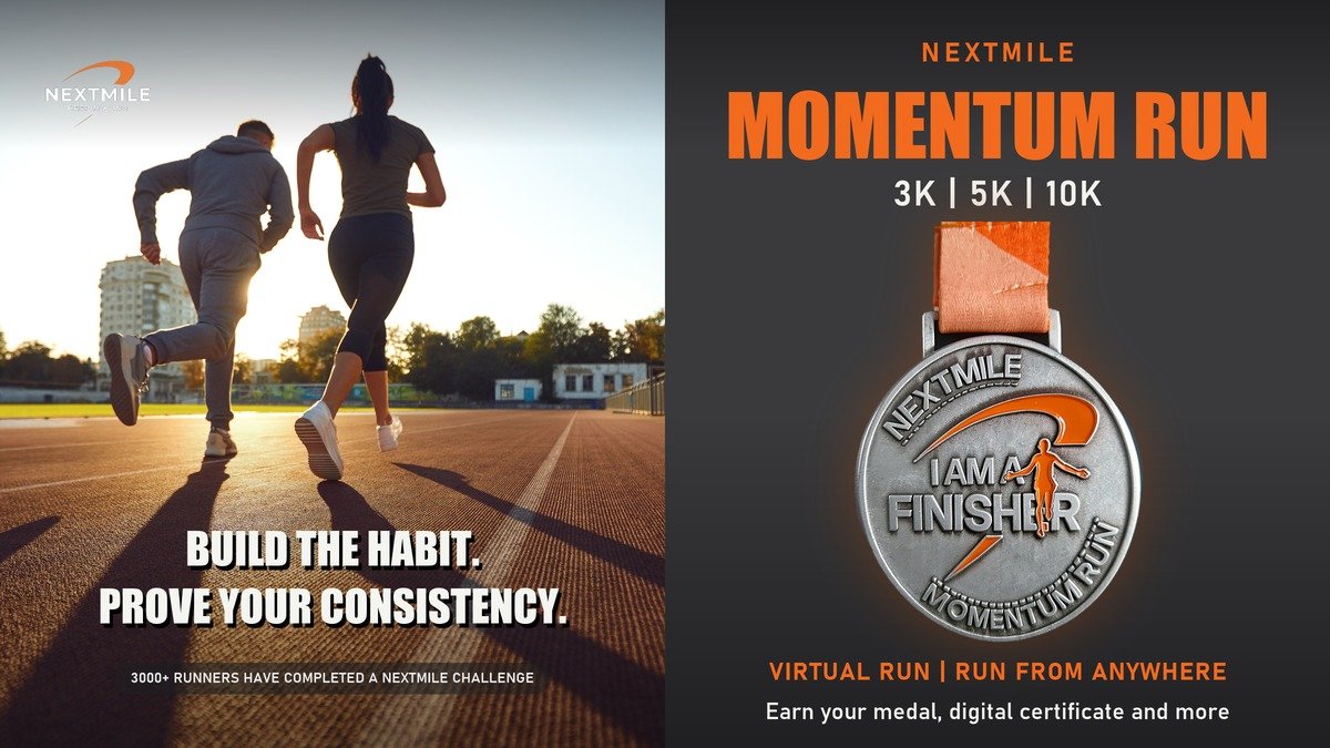 NextMile 3K/5K/10K Challenge - Run Anytime, Earn Your Medal