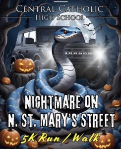 Nightmare on N. St. Mary’s Street 5k Run/ Walk  Logo