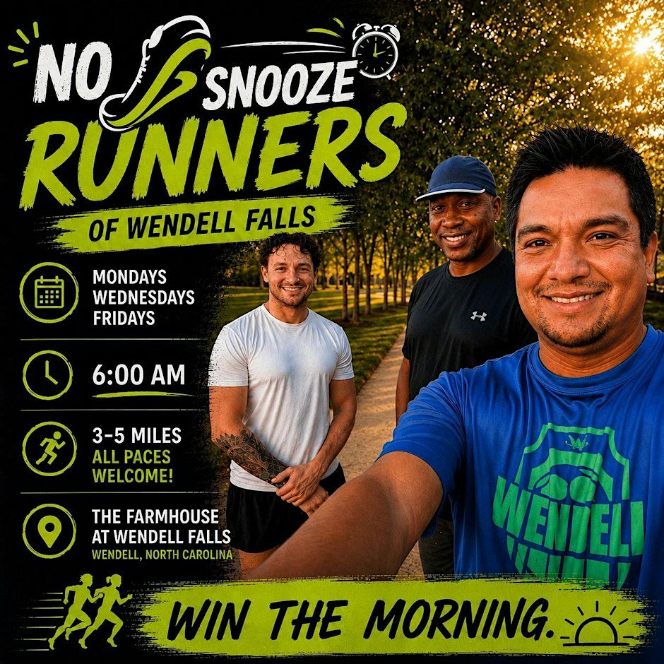 No Snooze Runners of Wendell Falls Logo
