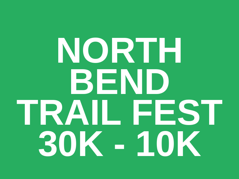 North Bend Trail Fest 30k - 10k Logo