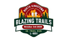North Kingstown Firefighters Association Blazing Trail 5K Logo