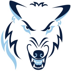 Northwood Run with the Wolves 5k Logo