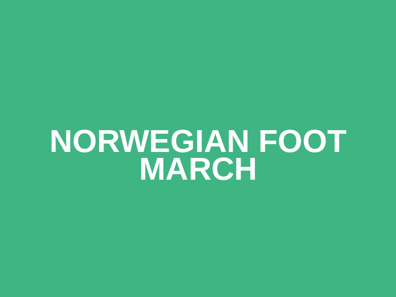 Norwegian Foot March Logo