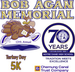 Notre Dame Bob Agan Memorial TD5K Logo