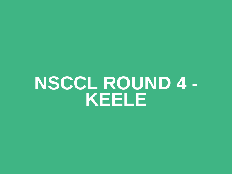 NSCCL round 4 - Keele Logo