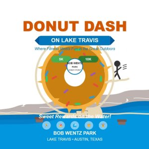Oasis Donut Dash-5K Run, Walk or Ruck | RRCA 5 Miler Championship Logo
