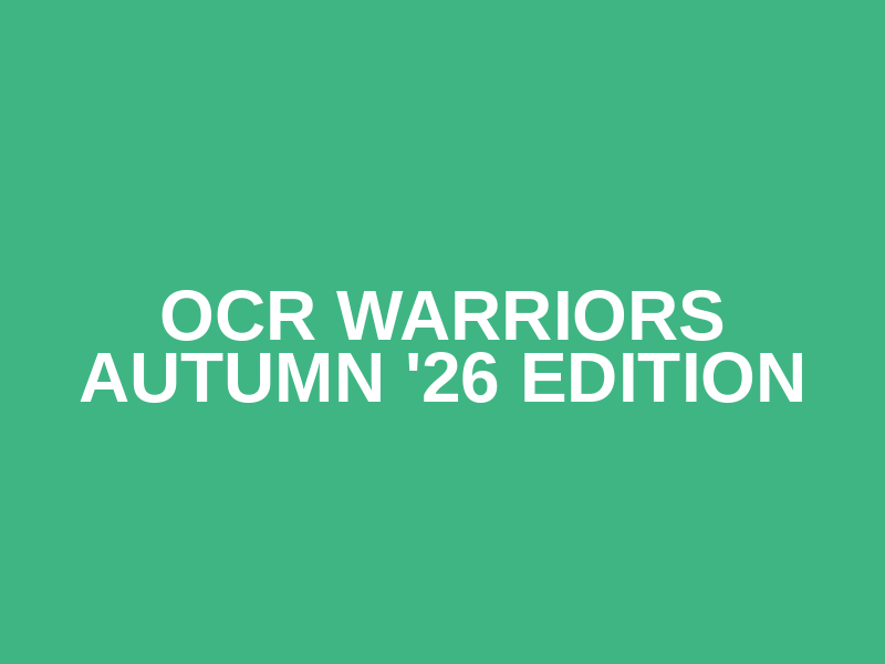 OCR WARRIORS AUTUMN '26 EDITION Logo